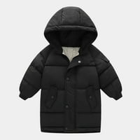 Dječja zimska odjeća unise pamučni poklopci dugih rukava s kapuljačom s kapuljačom, čvrsti dečaci Djevojke kaputi na otvorenom jakne