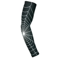 CXDA atletski rukavi Spider Web uzorak na dah sposobnost za zaštitu ruku rukava rukava UV zaštita za