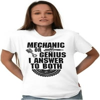 Mehaničar ili genius sarcastic humor Muška grafička majica Tees Brisco brendovi m