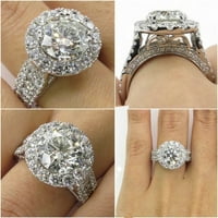 Prstenovi za žene Djevojke Elegantni dijamant cirkon bijeli otvoreni prsten dame dame nakita