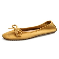 Daeful Dame Loafers Bowknot Flat Cipel Comfort Ballet Flats Party Casual Cosy klizanje na haljini cipela