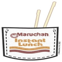 Muški maruchan instant ručak logo Grafički tee bijeli veliki