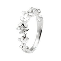 Lroplie prstenovi za žene djevojke cvjetni dijamant stilski angažman poklopci nakita