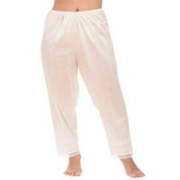 Youweixiong ženske pidžame dno spavaju Ležerne prilike čipkaste boje visoke elastične struine pantalone