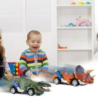 Postavite djecu Simulacija dinosaur igračka vuče natrag automobil Tyrannosaurus Model igračaka Trkačka