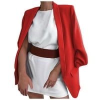 LisingTool zimski kaputi za žene klasične blejzerve jakne Business casual dečko moda plus veličina Lagana radna jakna mičova jakna crvena