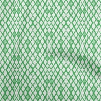 Onuone pamučne kambric zelena tkanina azijska Ikat DIY odjeća za preciziranje tkanine Tkanina od dvorišta