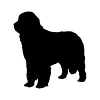 Newfoundland naljepnica naljepnica Die Cut - samoljepljivi vinil - Vremenska zaštitna - izrađena u SAD-u - Mnogo boja i veličina - pasji pas