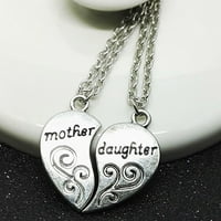 Promocija Majka kćerke Ogrlice za srce Žene Mamin majčin dan Poklon za majku