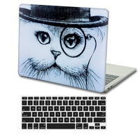 Kaishek Hard Shell CASE CASTER kompatibilan MacBook Pro 16 sa ID-om osjetljivim na dodir tip C + crni