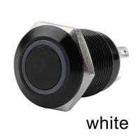 Metalni prekidač dugmeta Crni resetiranje male s lakim vodootpornim prekidačem
