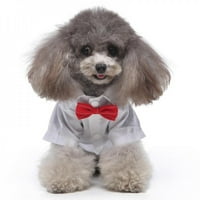 Odjeća za kućne ljubimce GENTLEMANAM TUXEDO odijelo za malu srednju veliku pse Puppy majica PAG BOW
