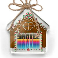 Ornament tiskani jedan na strani Retro CITES Države države Santee Christmas Neonblond