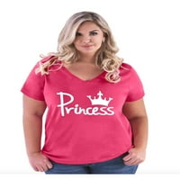 Normalno je dosadno - Ženska majica plus veličine V-izrez, do veličine - Kruna princeze