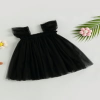 Bagilaanoe Toddler Baby Girl Ljetna haljina lete rukave A-line Princess Haljine 3T 4T 5T Dress Tulle