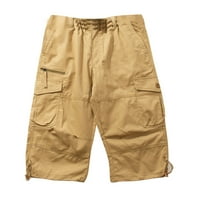 Prodaja čišćenja muške casual čiste boje na otvorenom Pocket plaža Radna pantalona za teretne kratke