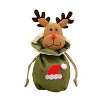 Zeceouar Božićne ukrase unutarnji na otvorenom, Božić Santa Snowman poklon torba Candy Bag Bady Bag