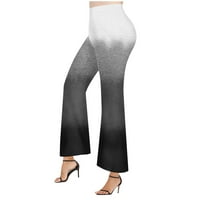 Strungten ženska modna labava ležerna tiskana elastična visoka struka široke noge casual hlače za žene