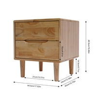 Drveni noćni ormarići bočni stol za skladišni prostor za skladištenje kreveta za krevet na kraju spavaće sobe za spavaću sobu