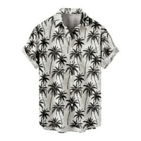 Cuoff Hawaiian Odjeća za odmor Muška casual revel Beach Holiday Wert Modna majica Havajska majica kratka