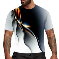 Muška majica Ljeto 3D tiskani okrugli vrat s kratkim rukavom labavom majicom