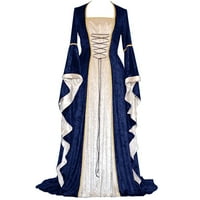 Dyfzdhu ljetne haljine za žene vintage keltske podne duljine renesansne gotičke haljine