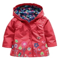 Odeerbi Girls Obye Jakna Dječji kaput kaputa s kapuljačom odjeća Dječja odjeća jakna