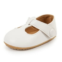Biayxms Baby Girl Premium PU Flats Dojenčad prve cipele od šetnje za zabavu, festival, tuš za bebe