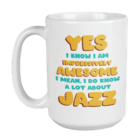 Awesome znam puno o jazz, muzičaru ili muzičkoj ljubimcu za kavu i čaj poklon
