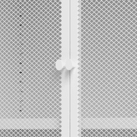 47.2 '' visoki čelični ormar za odlaganje sa mrežnim vratima za skladištenje ekrana, bijelo