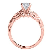Mauli dragulji za angažman prstenje za žene Carat Elegant Design Halo Angagement Diamond Ring Crafted u prong10k ružino zlato
