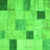 Ahgly Company u zatvorenom okrugli patchwork Green Transicijske prostirke, 7 'Round
