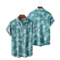 Muške štampane havajske majice s kratkim rukavima majica na plaži majica za muškarca