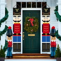 Lokir model Nutcracker baneri za božićne ukrase na otvorenom Oxford tkanine baner viseći kućni dekor