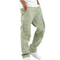 Znojeće hlače za muškarce čišćenje muškaraca čvrsti povremeni džepovi na otvorenom ravno tipom fitness