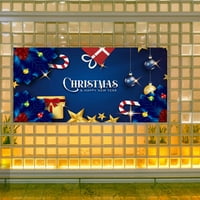Božićna vanjska garažna vrata TAPESTRY TOPAY ukras za zabavu Pozadina krpa Uklapanje visećih krpa Multi