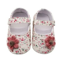 Mekane cipele za bebe meko cvijeće Štampanje jednoj djevojci Preparker Sole cipele Applique Cipele