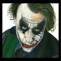The Joker by Damon Crook Attercolor umjetnička slika Ispis