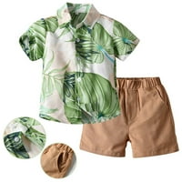 Fesfesfes Hawai Boy Set Set Summer Majica s kratkim rukavima + kratke hlače Ležerni gospodo odijelo