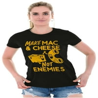 Smiješan MAC i sir ne neprijatelji šala ženska majica dame tee brisco marke m