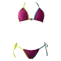 Ženski bandeau zavoj bikini set push up brazilski kupaći kostimi za cipele od plaža za žene