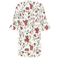 Ženske haljine Ženske ljetne haljine za haljinu etničkog stila čipke V izrez cvjetna haljina cvjetna