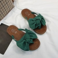 Ženska modna kolekcionarska luka sandala za ravne pete cipele na plaži Ženske mukluk papuče Slingback