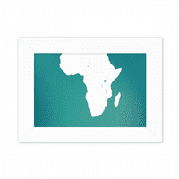 Afrički kontinent Outline Outline Karta Fotografija Mount Frame slike umjetno slikarska radna površina