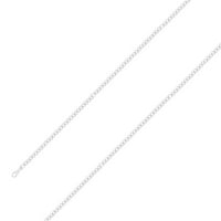 Sterling srebrna završnica klasična kubanska lanca veličine- 20 unisex