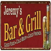 Jeremy's bar i roštilj crveni poklon man pećinski dekor Sign 206180054304