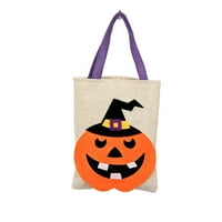 Halloween Candy torba Slatka bundeva šešir mačja skelet uzorak Veliki kapacitet koji se može koristiti