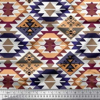 Soimoi baršun tkanina Aztec Kilim Print tkanina od dvorišta široko