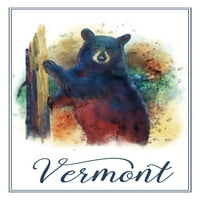 FL OZ Keramička krigla, Vermont, crni medvjed i mladunčani, perilicu posuđa i mikrovalna pećnica