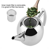 Čajnik, otporan na hrđe zamišljeno izrađen čajnik od nehrđajućeg čelika, premium razred za indukcijsko kuhalo za kampiranje